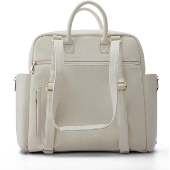 AYLA Co DIAPER BAG white cream Women’s Large Bag Travel Multipocket Carryon - Picture 8 of 16